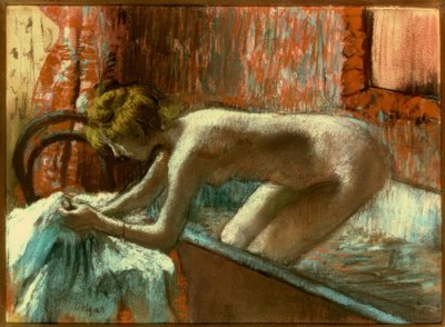 Woman Coming Out of the Bath by Edgar Degas